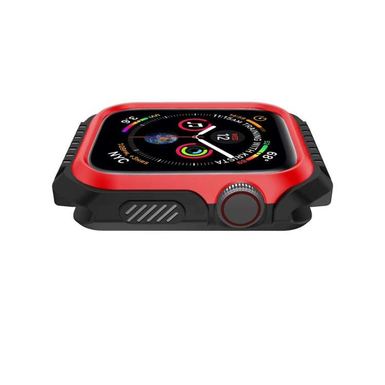 Smart Watch Shockproof Two Color Protective Case for Apple Watch Series 3 42mm(Black Red) - Watch Cases by buy2fix | Online Shopping UK | buy2fix