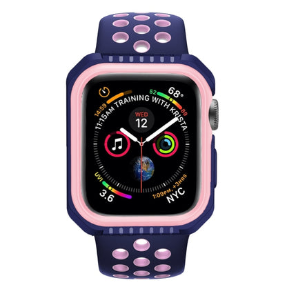 Smart Watch Shockproof Two Color Protective Case for Apple Watch Series 3 42mm(Pink Blue) - Watch Cases by buy2fix | Online Shopping UK | buy2fix