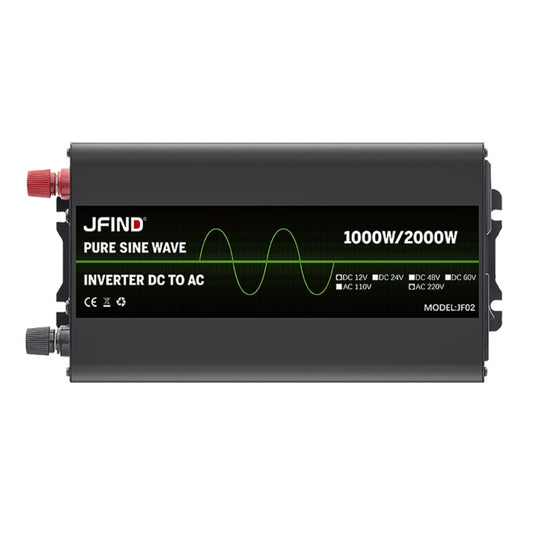 JFIND JF02 1000W 12V to 220V Pure Sine Wave Power Inverter, Universal Plug - Pure Sine Wave by JFIND | Online Shopping UK | buy2fix