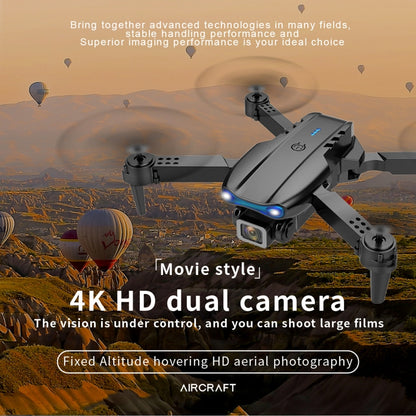 E99 Max 2.4G WiFi Foldable 4K HD Camera RC Drone Quadcopter Toy, Dual Camera (Orange) - RC Aircrafts by buy2fix | Online Shopping UK | buy2fix