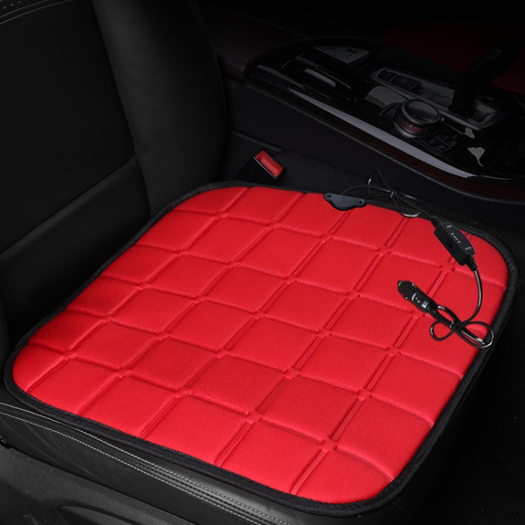 Car Cigarette Lighter Socket Seat Heater Cushion Warmer Cover Winter Heated Warm Mat (Red) - Seat Accessories by buy2fix | Online Shopping UK | buy2fix