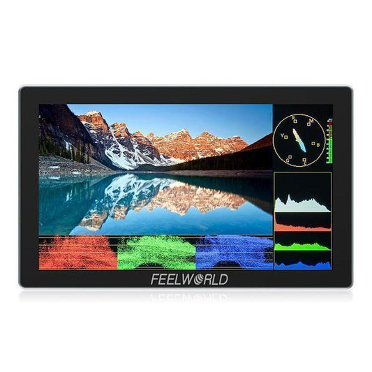 FEELWORLD P6X 5.5 inch Aluminium DSLR Camera Field Monitor Touch Screen 4K HDMI High Brightness 1000nit Monitor (Black) - On-camera Monitors by FEELWORLD | Online Shopping UK | buy2fix