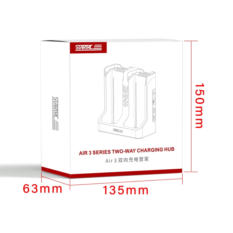 For DJI Air 3S / 3 Two-way Charging Butler Battery Charger (Grey) - Other by STARTRC | Online Shopping UK | buy2fix