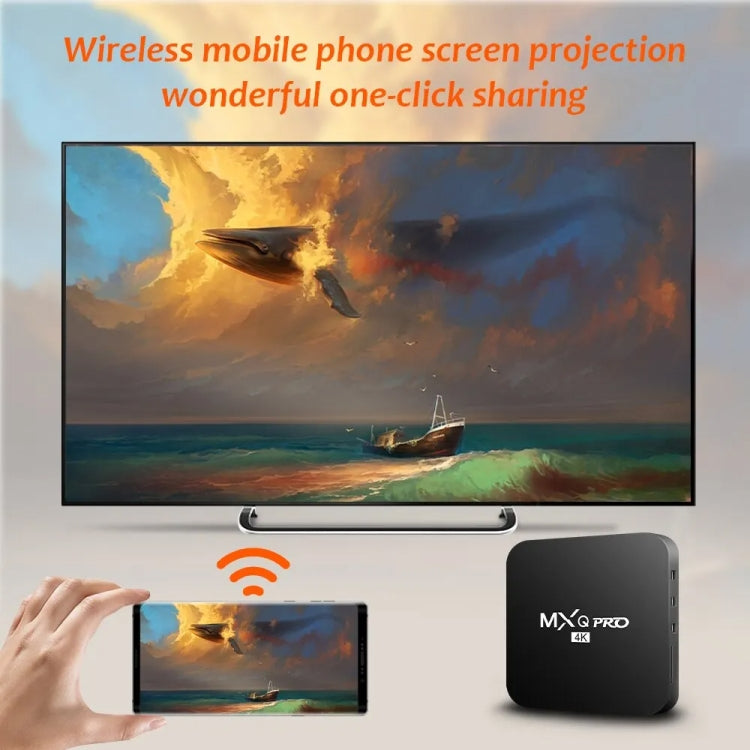 MXQ Pro 4K TV Box Rockchip RK3228A Quad Core CPU Android 7.1, 1GB+8GB wtih Remote Control, AU Plug - RK3228A by buy2fix | Online Shopping UK | buy2fix