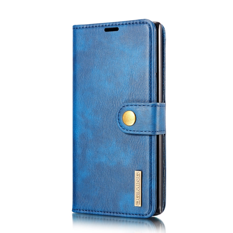 DG.MING Crazy Horse Texture Flip Detachable Magnetic Leather Case with Holder & Card Slots & Wallet for Samsung Galaxy Note 10(Blue) - Galaxy Phone Cases by DG.MING | Online Shopping UK | buy2fix