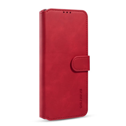 For Xiaomi Redmi Note 9 4G DG.MING Retro Oil Side Horizontal Flip Leather Case with Holder & Card Slots & Wallet(Red) - Xiaomi Cases by DG.MING | Online Shopping UK | buy2fix