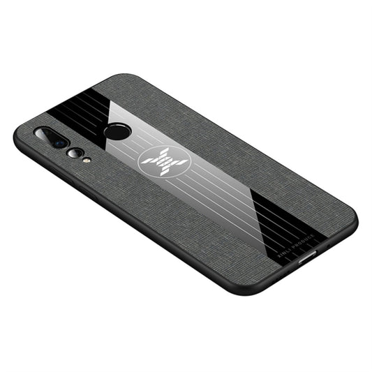 For Huawei nova 4 XINLI Stitching Cloth Textue Shockproof TPU Protective Case(Grey) - Huawei Cases by XINLI | Online Shopping UK | buy2fix