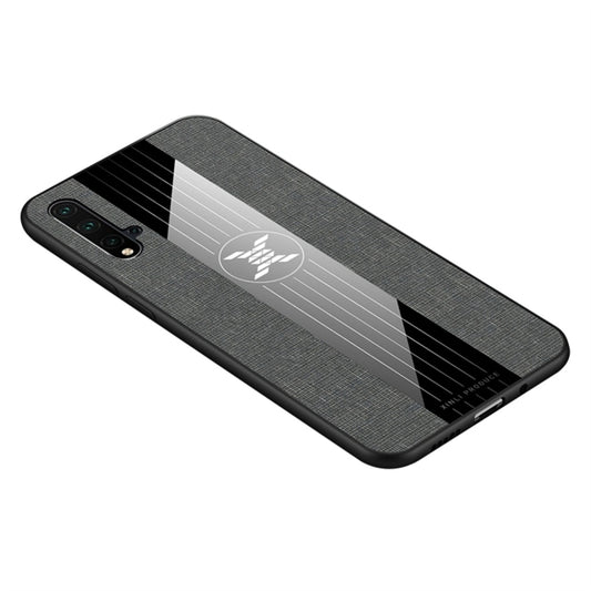 For Huawei nova 5 XINLI Stitching Cloth Textue Shockproof TPU Protective Case(Grey) - Huawei Cases by XINLI | Online Shopping UK | buy2fix