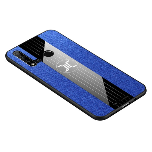 For Huawei nova 5i XINLI Stitching Cloth Textue Shockproof TPU Protective Case(Blue) - Huawei Cases by XINLI | Online Shopping UK | buy2fix