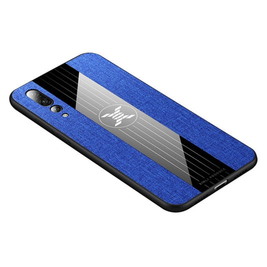 For Huawei P20 Pro XINLI Stitching Cloth Textue Shockproof TPU Protective Case(Blue) - Huawei Cases by XINLI | Online Shopping UK | buy2fix