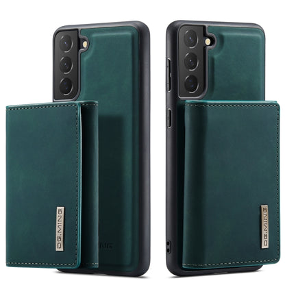 For Samsung Galaxy S21 FE DG.MING M1 Series 3-Fold Multi Card Wallet  Back Cover Shockproof Case with Holder Function(Green) - Galaxy Phone Cases by DG.MING | Online Shopping UK | buy2fix