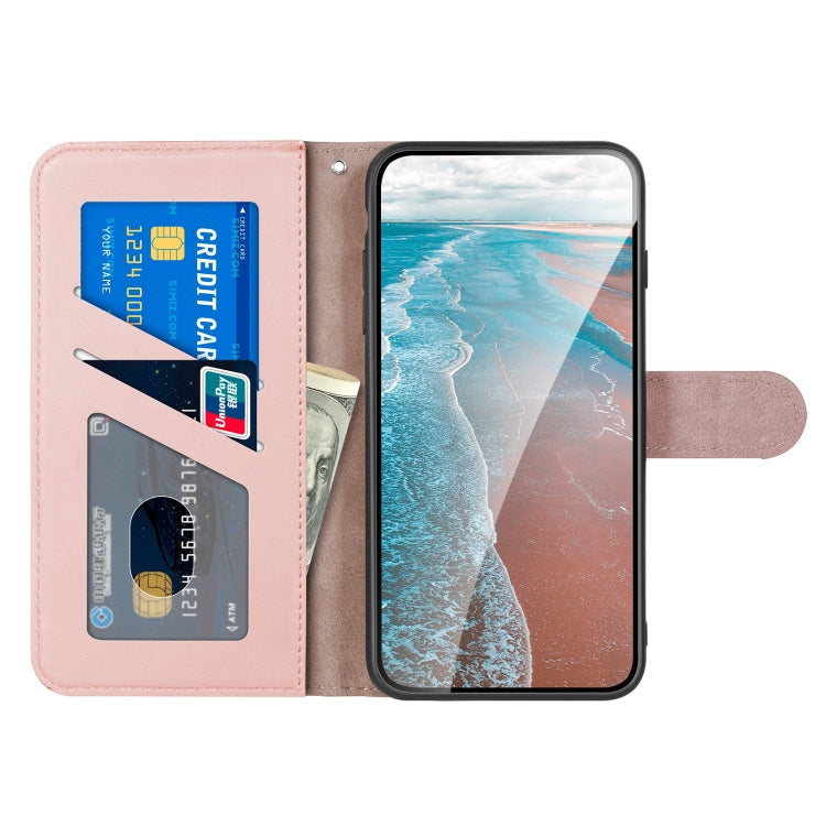 For Xiaomi Redmi Note 9T Sika Deer Embossing Pattern Horizontal Flip PU Leather Case with Holder & Card Slot & Wallet & Photo Frame(Rose Gold) - Xiaomi Cases by buy2fix | Online Shopping UK | buy2fix