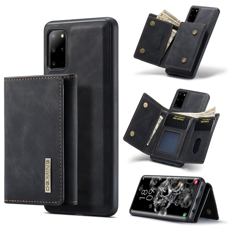 For Samsung Galaxy S20+ DG.MING M1 Series 3-Fold Multi Card Wallet  Back Cover Shockproof Case with Holder Function(Black) - Galaxy Phone Cases by DG.MING | Online Shopping UK | buy2fix