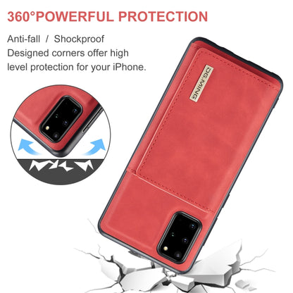 For Samsung Galaxy S20+ DG.MING M1 Series 3-Fold Multi Card Wallet  Back Cover Shockproof Case with Holder Function(Red) - Galaxy Phone Cases by DG.MING | Online Shopping UK | buy2fix