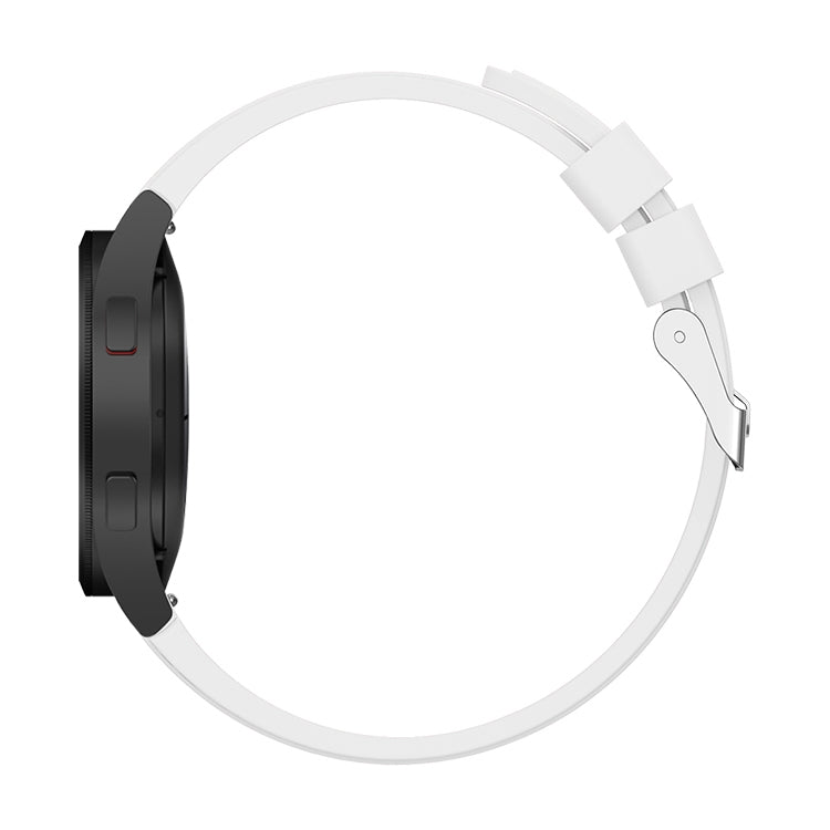 For Samsung Galaxy Watch4 40mm Silicone Watch Band(White) - Watch Bands by buy2fix | Online Shopping UK | buy2fix