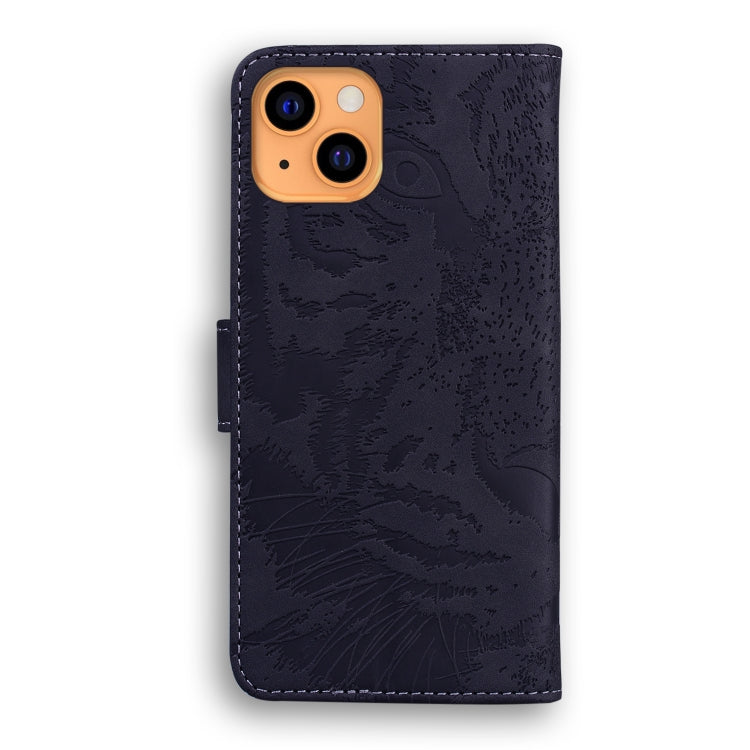 For iPhone 13 Tiger Embossing Pattern Horizontal Flip Leather Case with Holder & Card Slots & Wallet(Black) - iPhone 13 Cases by buy2fix | Online Shopping UK | buy2fix