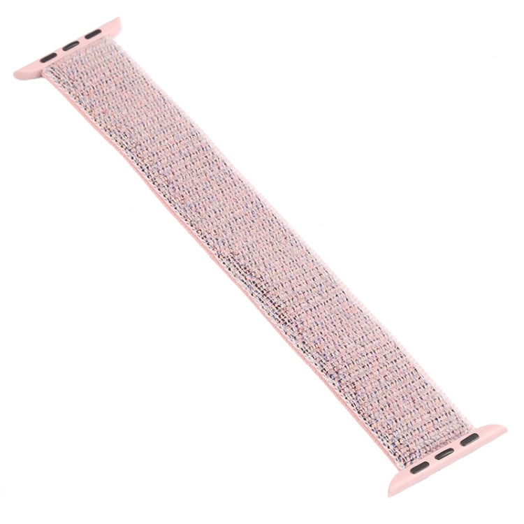 Single Lap Nylon Watch Band, Size: XS 135mm For Apple Watch Ultra 49mm&Watch Ultra 2 49mm / Series 9&8&7 45mm / SE 3&SE 2&6&SE&5&4 44mm / 3&2&1 42mm(Sand Pink) - Watch Bands by buy2fix | Online Shopping UK | buy2fix