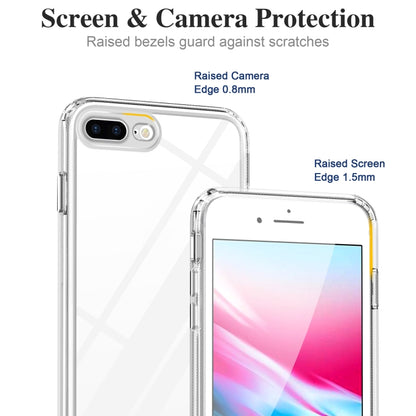 Crystal Clear Shockproof PC + TPU Protective Case For iPhone 8 Plus / 7 Plus(Transparent) - More iPhone Cases by buy2fix | Online Shopping UK | buy2fix