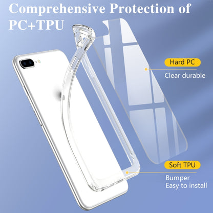 Crystal Clear Shockproof PC + TPU Protective Case For iPhone 8 Plus / 7 Plus(Transparent) - More iPhone Cases by buy2fix | Online Shopping UK | buy2fix