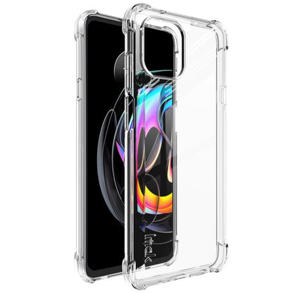 For Motorola Edge 20 Lite IMAK All-inclusive Shockproof Airbag TPU Case with Screen Protector(Transparent) - Motorola Cases by imak | Online Shopping UK | buy2fix