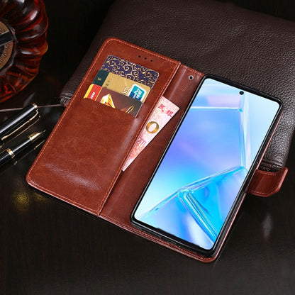 idewei Crazy Horse Texture Horizontal Flip Leather Case with Holder & Card Slots & Wallet For Motorola Edge 20(Blue) - Motorola Cases by idewei | Online Shopping UK | buy2fix