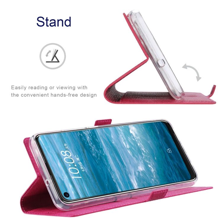 ViLi K Series Shockproof TPU + PU Leather Magnetic Buckle Horizontal Flip Case with Card Slots & Wallet & Holder For Motorola Moto Edge 20 Lite(Rose Red) - Motorola Cases by ViLi | Online Shopping UK | buy2fix