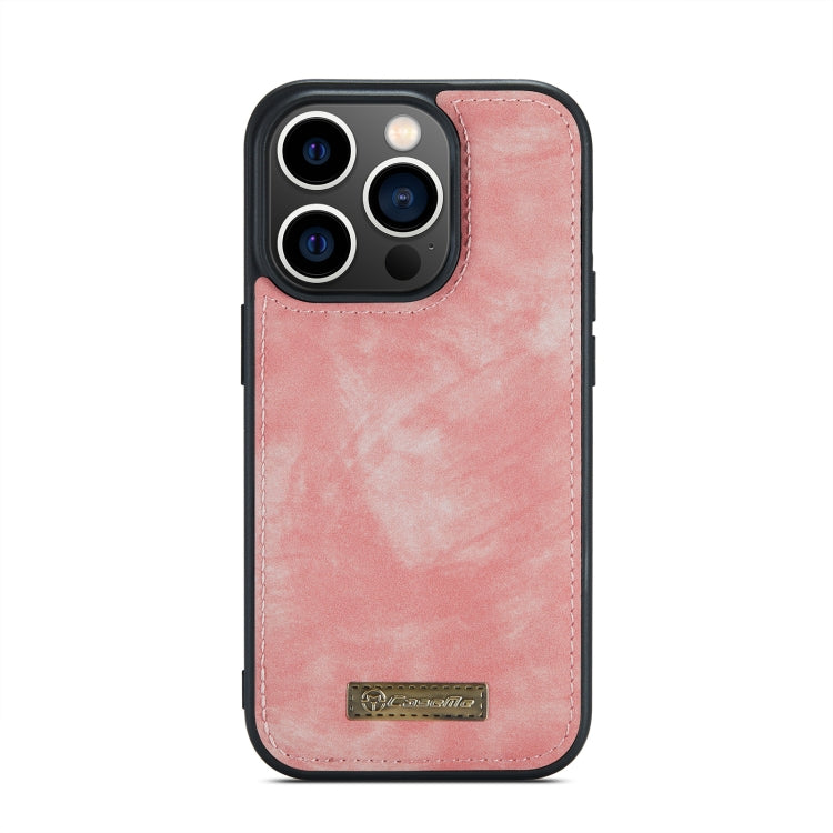 For iPhone 13 Pro CaseMe-008 Detachable Multifunctional Horizontal Flip Leather Case(Pink) - iPhone 13 Pro Cases by CaseMe | Online Shopping UK | buy2fix