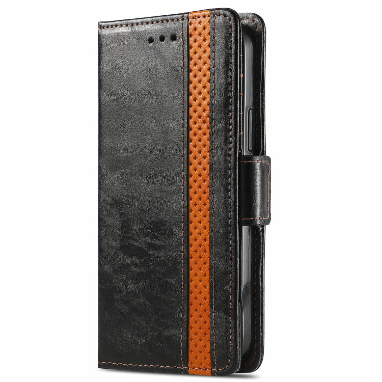 For Xiaomi Redmi 10 CaseNeo Business Splicing Dual Magnetic Buckle Horizontal Flip PU Leather Case with Holder & Card Slots & Wallet(Black) - Xiaomi Cases by buy2fix | Online Shopping UK | buy2fix