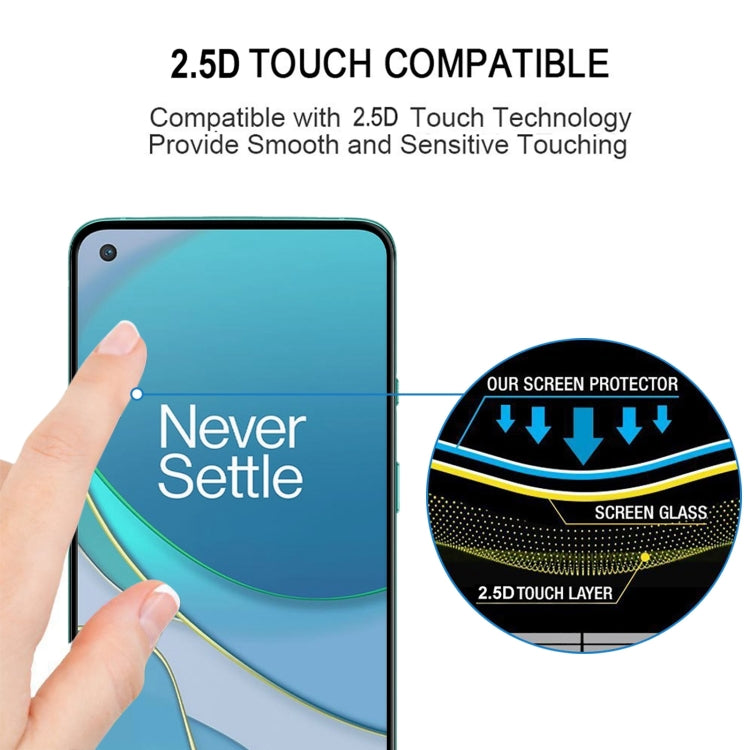 For OnePlus 8T / 8T+ 5G 25 PCS Full Glue Full Screen Tempered Glass Film - Motorola Tempered Glass by buy2fix | Online Shopping UK | buy2fix