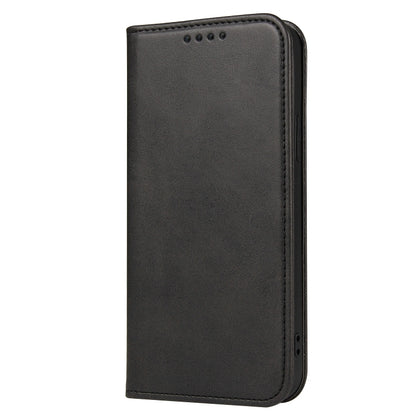 For iPhone 13 Pro Calf Texture Magnetic Horizontal Flip Leather Case with Holder & Card Slots & Wallet (Black) - iPhone 13 Pro Cases by buy2fix | Online Shopping UK | buy2fix