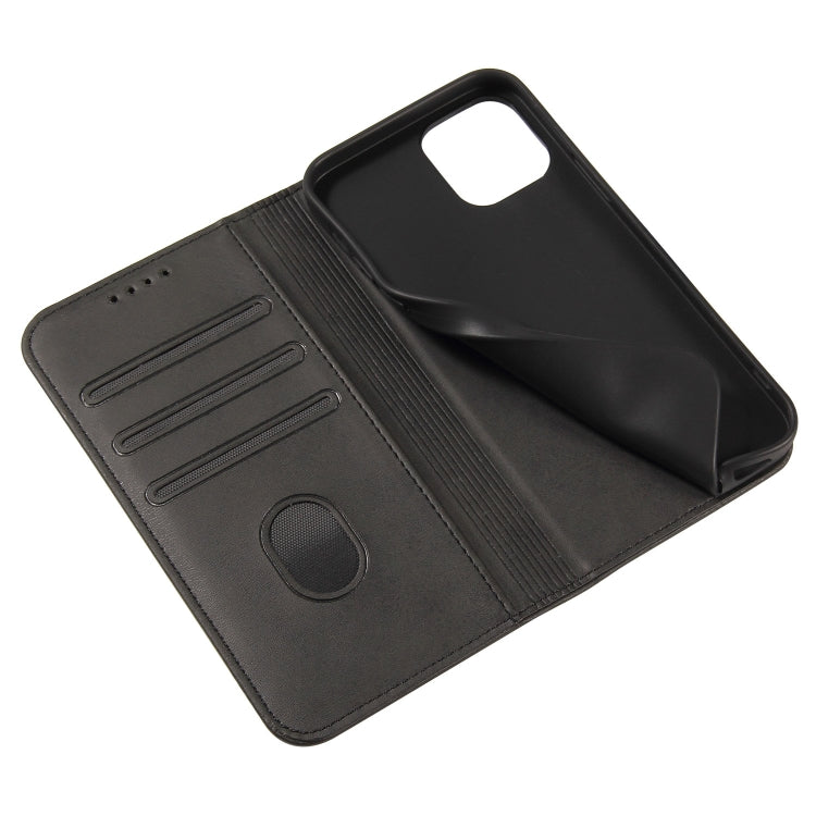 For iPhone 13 Pro Max Calf Texture Magnetic Horizontal Flip Leather Case with Holder & Card Slots & Wallet (Black) - iPhone 13 Pro Max Cases by buy2fix | Online Shopping UK | buy2fix