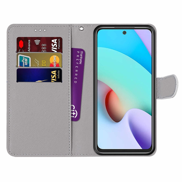 For Xiaomi Redmi 10 Coloured Drawing Cross Texture Horizontal Flip PU Leather Case with Holder & Card Slots & Wallet & Lanyard(Colorful Cakes) - Xiaomi Cases by buy2fix | Online Shopping UK | buy2fix