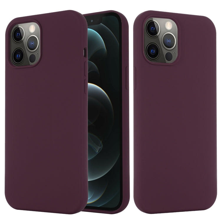 For iPhone 13 Pro Max Shockproof Silicone Magnetic Magsafe Case (Plum Color) - iPhone 13 Pro Max Cases by buy2fix | Online Shopping UK | buy2fix