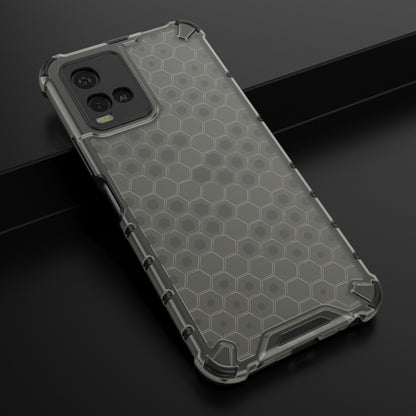 For vivo Y21 Shockproof Honeycomb PC + TPU Case(Black) - vivo Cases by buy2fix | Online Shopping UK | buy2fix