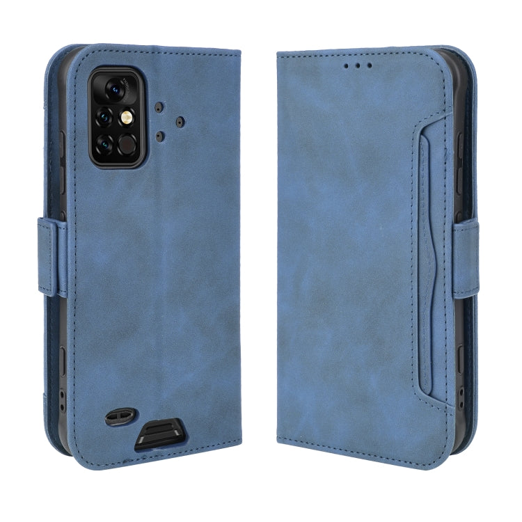 For UMIDIGI Bison Pro Skin Feel Calf Pattern Horizontal Flip Leather Case with Holder & Card Slots & Photo Frame(Blue) - More Brand by buy2fix | Online Shopping UK | buy2fix