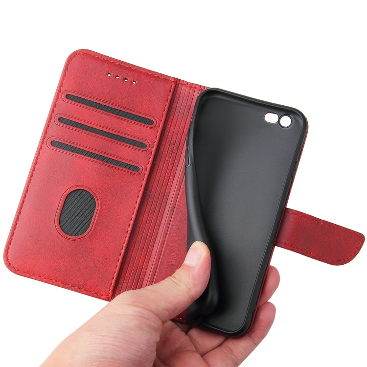 Calf Texture Buckle Horizontal Flip Leather Case with Holder & Card Slots & Wallet For iPhone 6 & 6s(Red) - More iPhone Cases by buy2fix | Online Shopping UK | buy2fix