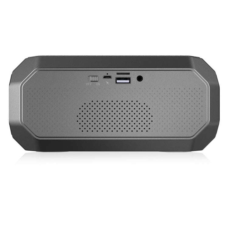 NewRixing NR-4000 TWS Mesh Polygon Music Box Concept Bluetooth Speaker(Iron Grey) - Desktop Speaker by NewRixing | Online Shopping UK | buy2fix