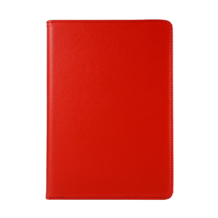 For Huawei MediaPad T3 10 Litchi Texture Horizontal Flip 360 Degrees Rotation Leather Case with Holder(Red) - Huawei by buy2fix | Online Shopping UK | buy2fix