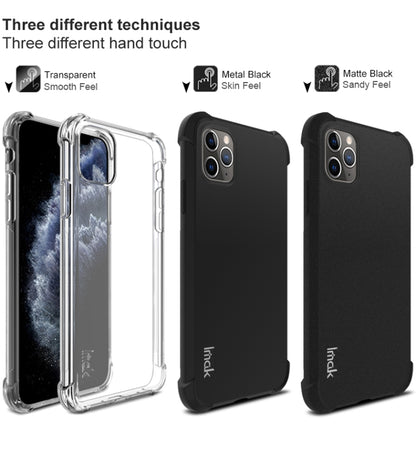 For iPhone 11 Pro Max IMAK All-inclusive Shockproof Airbag TPU Case, with Screen Protector(Matte Black) - iPhone 11 Pro Max Cases by imak | Online Shopping UK | buy2fix