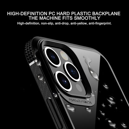 For iPhone 11 Pro MG Series Carbon Fiber TPU + Clear PC Four-corner Airbag Shockproof Case (Red) - iPhone 11 Pro Cases by buy2fix | Online Shopping UK | buy2fix