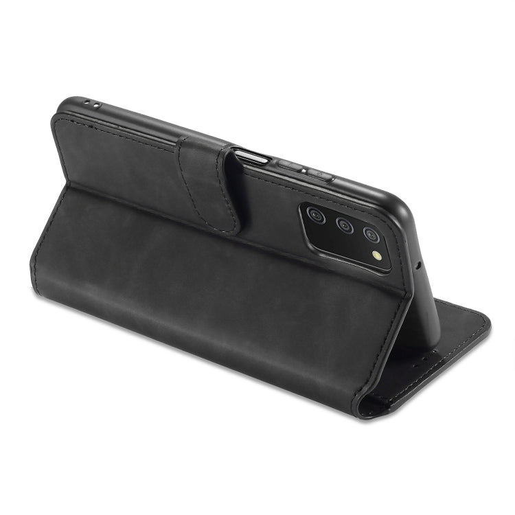 For Samsung Galaxy A03s 166mm DG.MING Retro Oil Side Horizontal Flip Leather Case with Holder & Card Slots & Wallet(Black) - Galaxy Phone Cases by DG.MING | Online Shopping UK | buy2fix