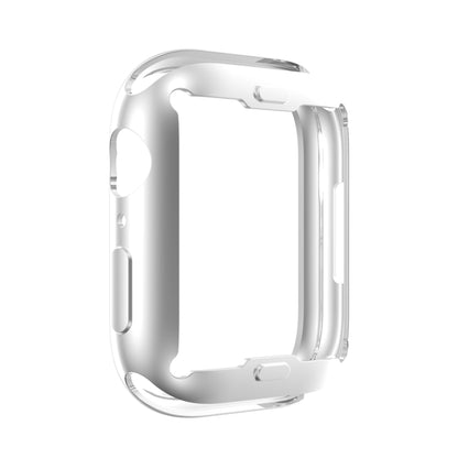 Shockproof TPU All-inclusive Electroplate Protective Case For Apple Watch Series 8 / 7 41mm(Silver) - Watch Cases by buy2fix | Online Shopping UK | buy2fix