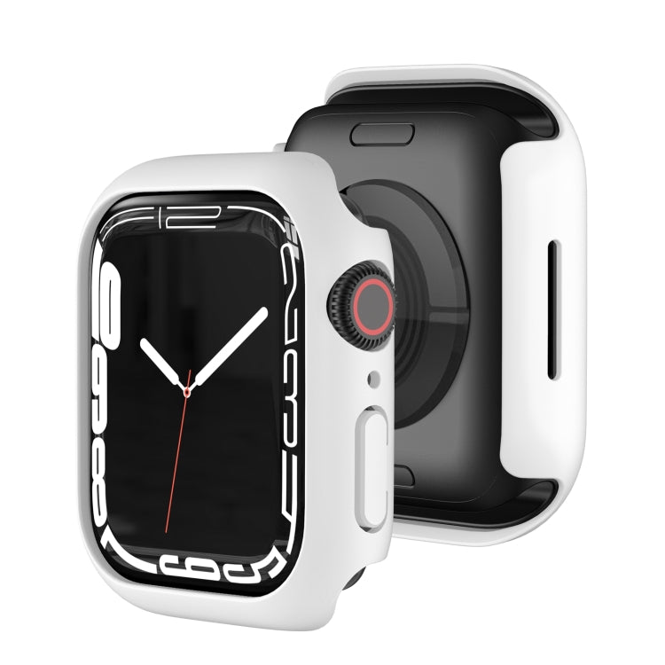 Shockproof TPU Protective Case For Apple Watch Series 9 / 8 / 7 41mm(White) - Watch Cases by buy2fix | Online Shopping UK | buy2fix