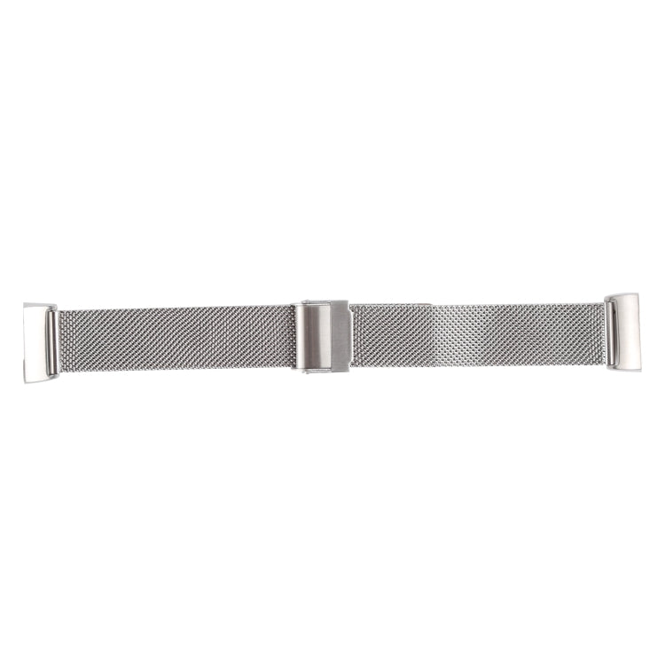 For Fitbit Charge 4 Double Insurance Buckle Milanese Watch Band(Silver) - Watch Bands by buy2fix | Online Shopping UK | buy2fix