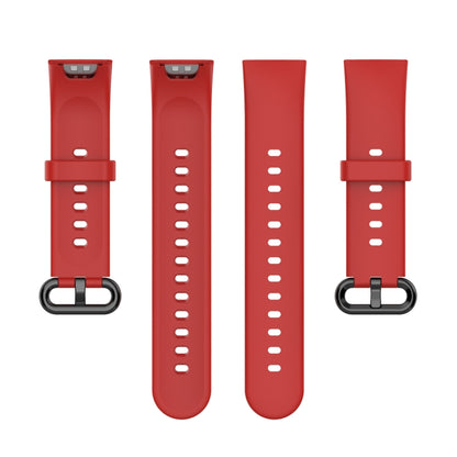 For Xiaomi Redmi Watch 2 Solid Color Silicone Strap Watch Band(Red) - Watch Bands by buy2fix | Online Shopping UK | buy2fix