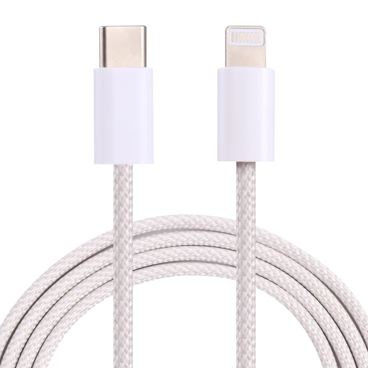 12W PD USB-C / Type-C to 8 Pin Data Cable, Cable Length: 1m(White) - 2 in 1 Cable by buy2fix | Online Shopping UK | buy2fix