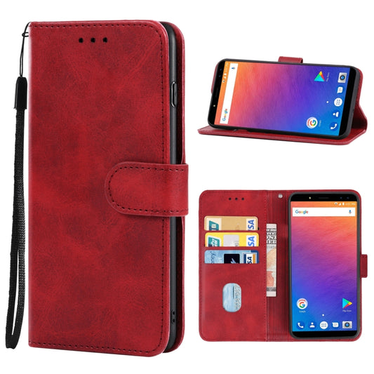 Leather Phone Case For Ulefone Power 3 / Power 3S(Red) - Ulefone Cases by buy2fix | Online Shopping UK | buy2fix