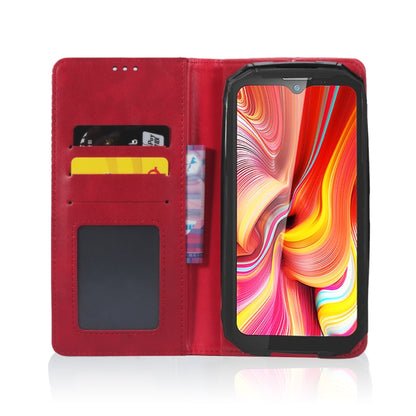 For Doogee S96 Pro Magnetic Buckle Retro Texture Leather Phone Case(Red) - Doogee Cases by buy2fix | Online Shopping UK | buy2fix