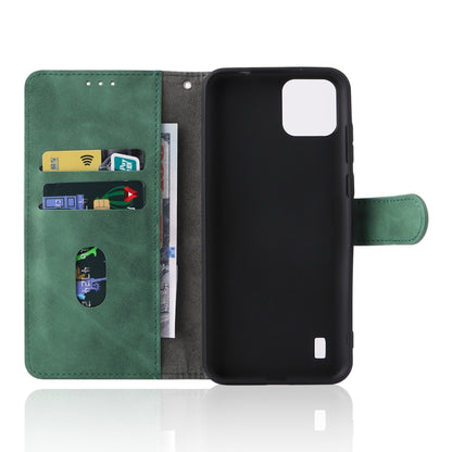 For Blackview A55 Skin Feel Magnetic Buckle Leather Phone Case(Green) - More Brand by buy2fix | Online Shopping UK | buy2fix