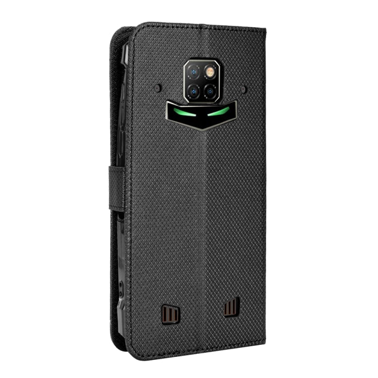 For Doogee S88 Pro / S88 Plus Diamond Texture Leather Phone Case(Black) - Doogee Cases by buy2fix | Online Shopping UK | buy2fix